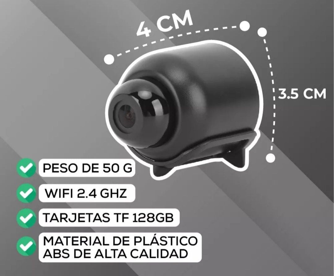 Cámara Espía HD 1080p  WiFi – Seguridad en la Palma de tu Mano