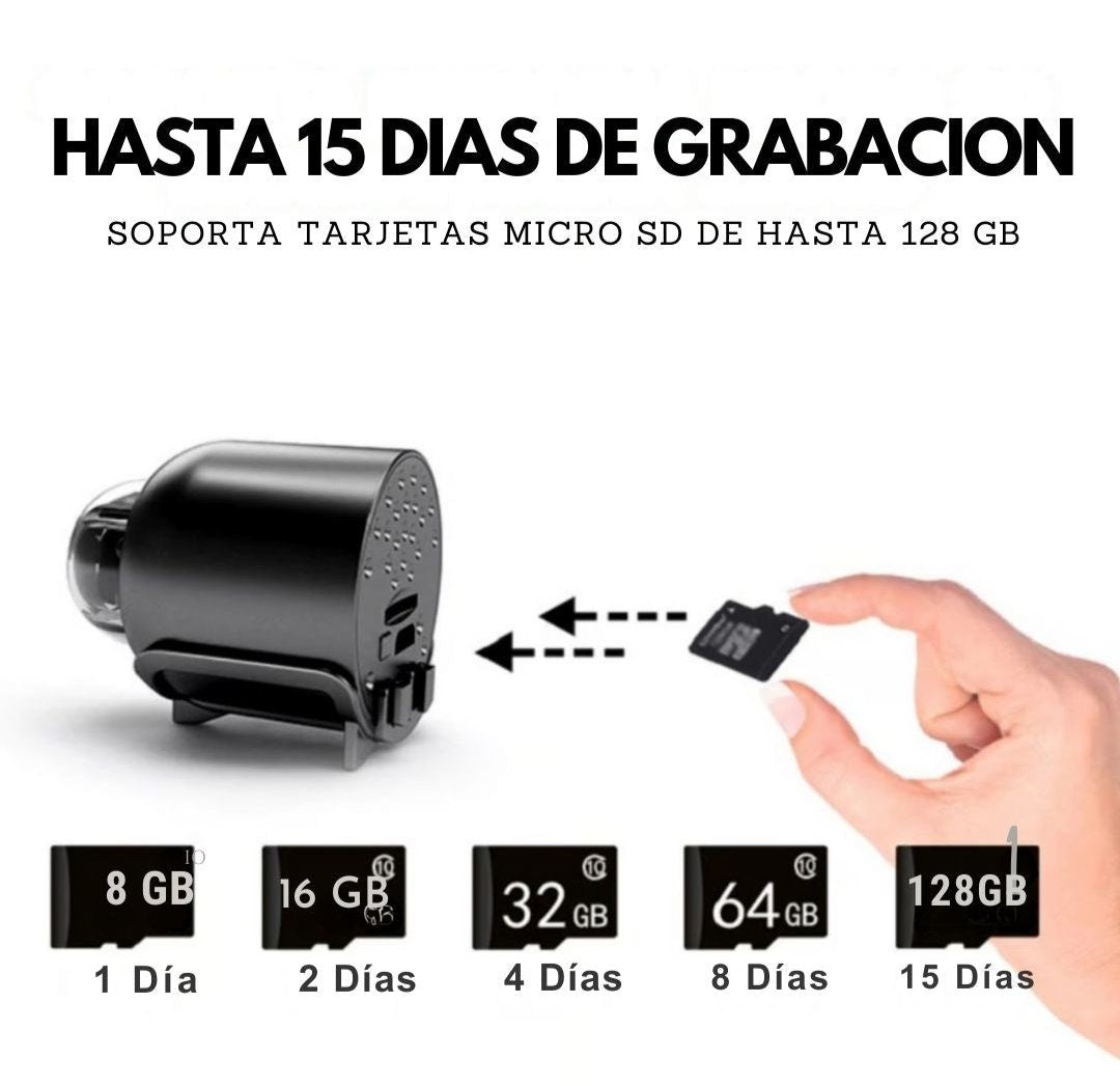 Cámara Espía HD 1080p  WiFi – Seguridad en la Palma de tu Mano