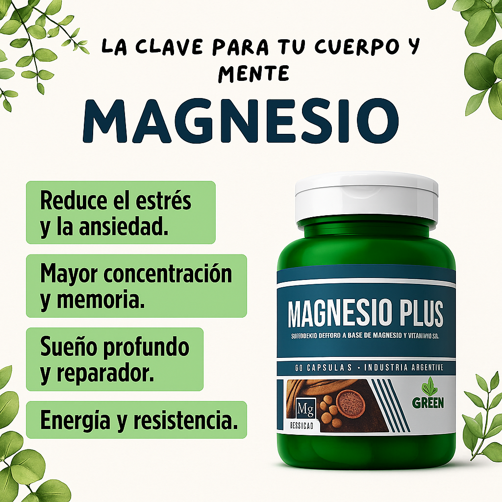 Magnesio Plus® – Relajación, Energía y Sueño Reparador en 30 Días