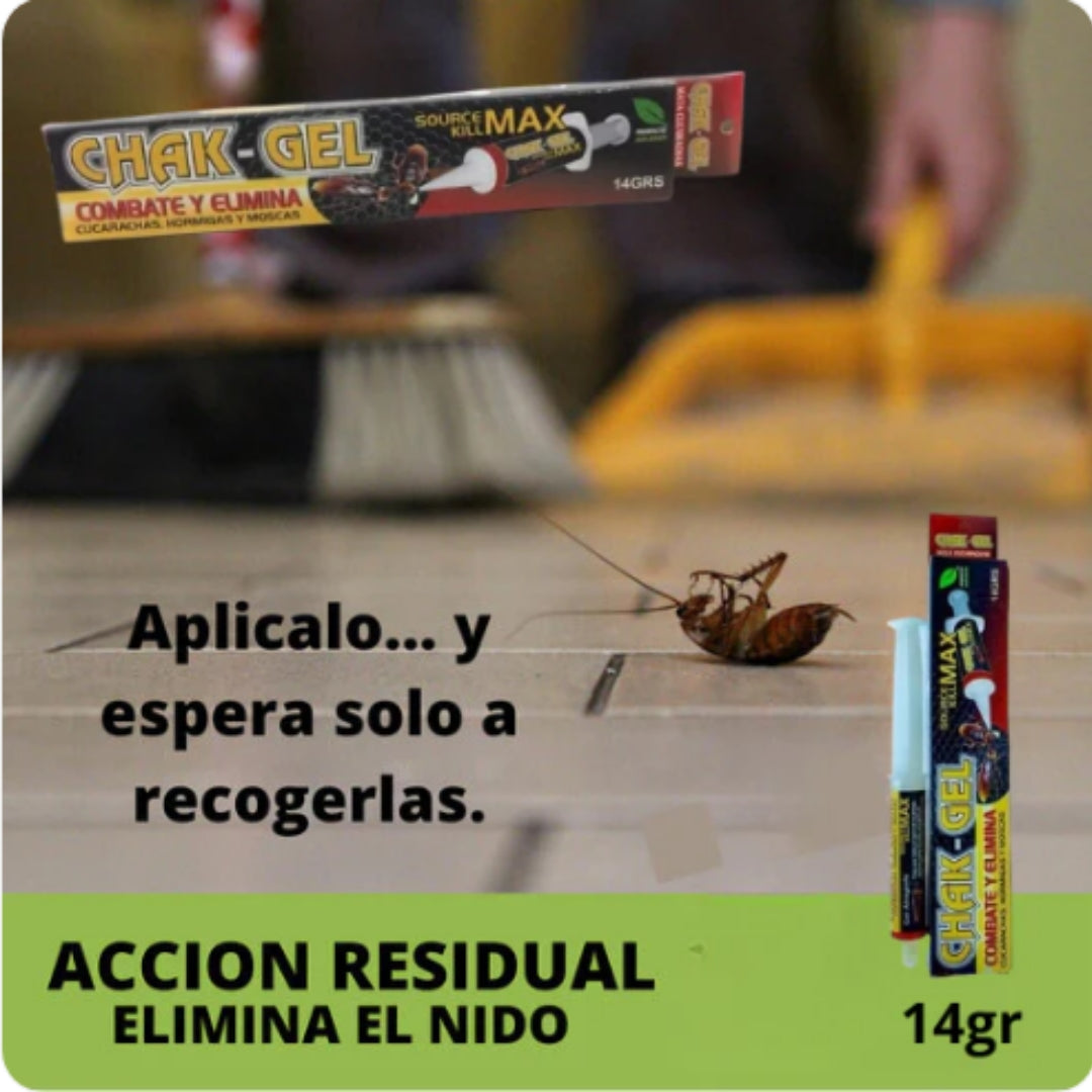 CHAK GEL® - EXTERMINA LAS CUCARACHAS CON UNA SOLA GOTA🪳
