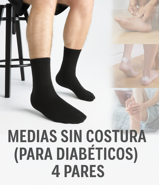 DiaCare — Medias para Pies Diabéticos (Pack x4)