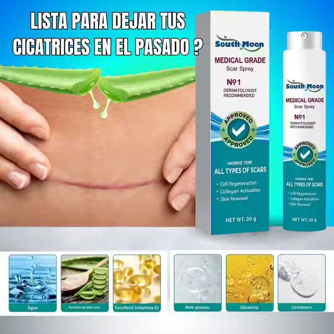 Spray Médico Regenerador de Cicatrices – Piel Lisa y Uniforme en Semanas