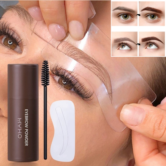 Polvo de Cejas 3 en 1 MYHO™ – Sella, Perfila y Contornea en Segundos