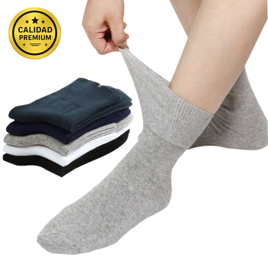 Pack de 4 Medias Sin Compresión – Suavidad y Alivio para Pies Diabéticos y Sensibles