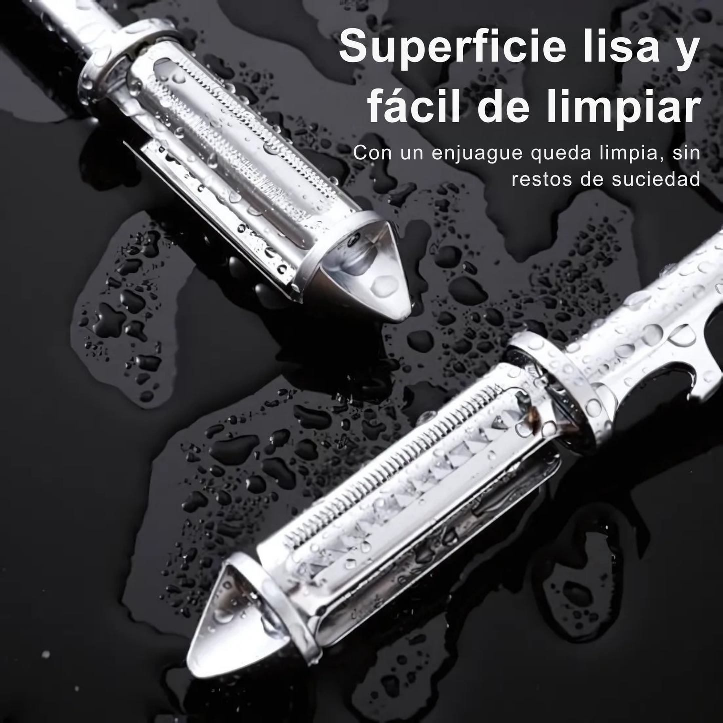 SteelPro™ 5-en-1 Pelador de Acero Inoxidable | Pela, Ralla y Desescama sin Esfuerzo