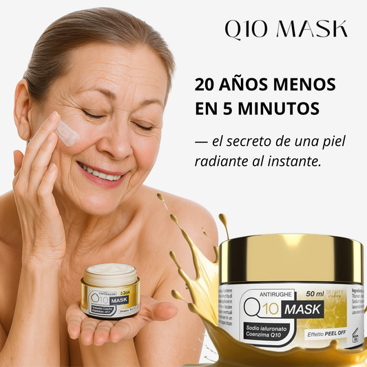 Q10 Mask – Piel Joven al Instante en 5 Minutos