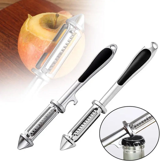 SteelPro™ 5-en-1 Pelador de Acero Inoxidable | Pela, Ralla y Desescama sin Esfuerzo