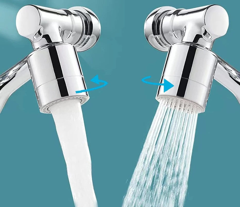 Extensor de Grifo Giratorio 1080° – Brazo Robótico Universal Multifuncional para Lavar Manos, Cabello, Cara y Más