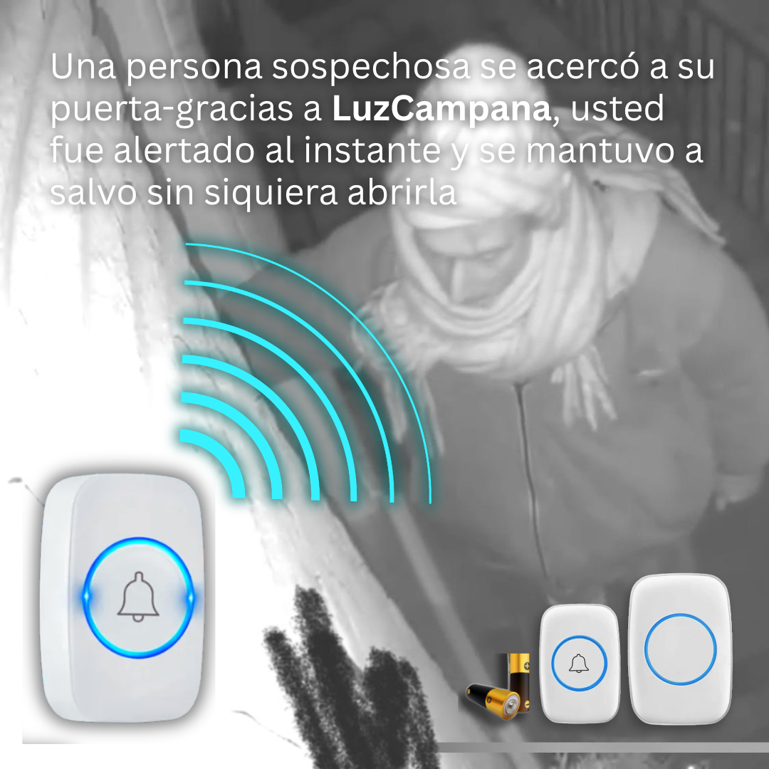 LuzCampana - Proteja a sus seres queridos con el timbre inalámbrico inteligente