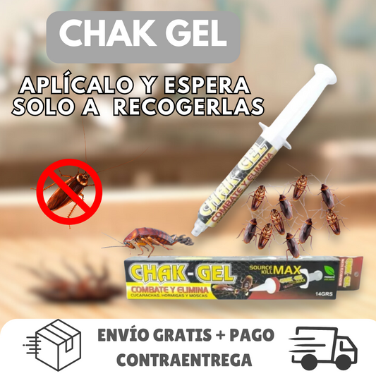 CHAK GEL® - EXTERMINA LAS CUCARACHAS CON UNA SOLA GOTA🪳
