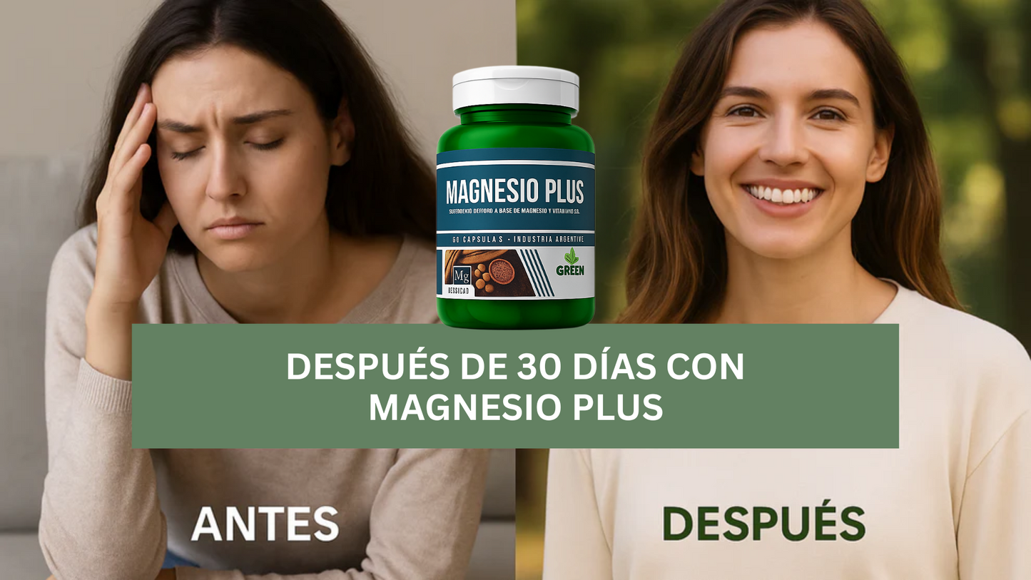Magnesio Plus® – Relajación, Energía y Sueño Reparador en 30 Días