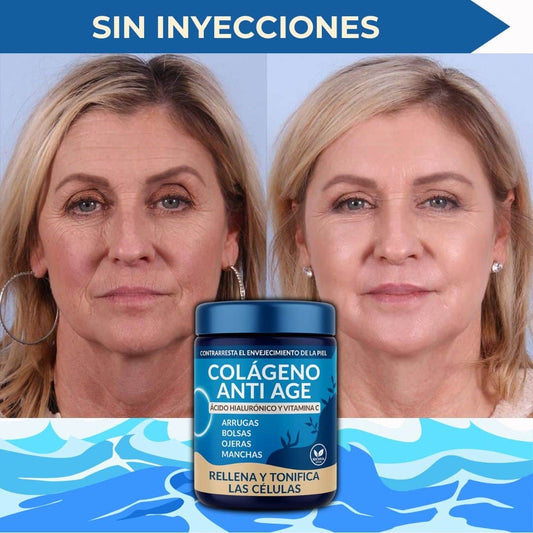 Rejuvenece en 9 Días: Colágeno Anti Age para Arrugas, Bolsas y Manchas