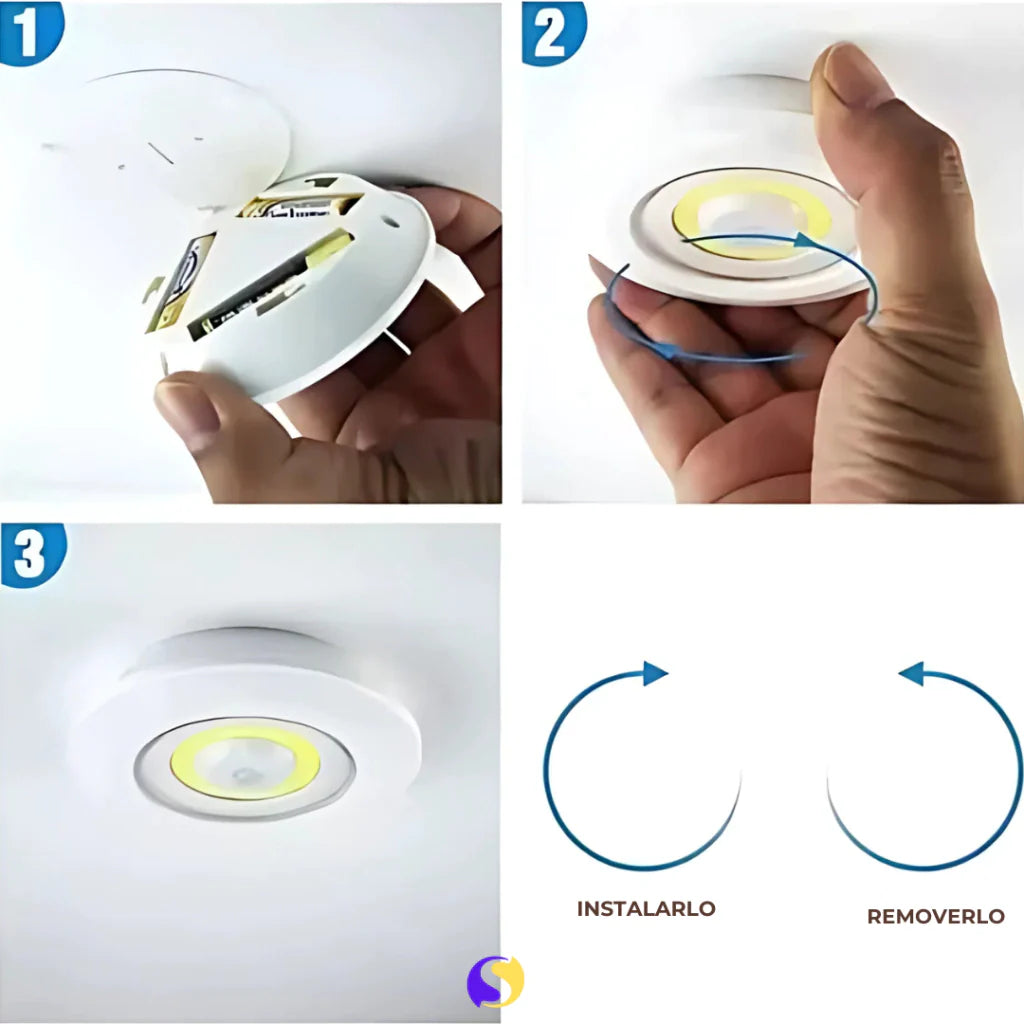 Set 3 Luces Led Inalámbricas Control Remoto!
