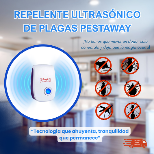 Repelente Ultrasónico PestAway PAGA 2X1!