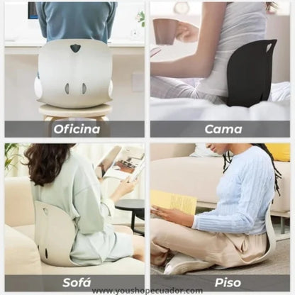 Soporte Ergonómico para Silla – Alivia Dolor Lumbar y Corrige la Postura