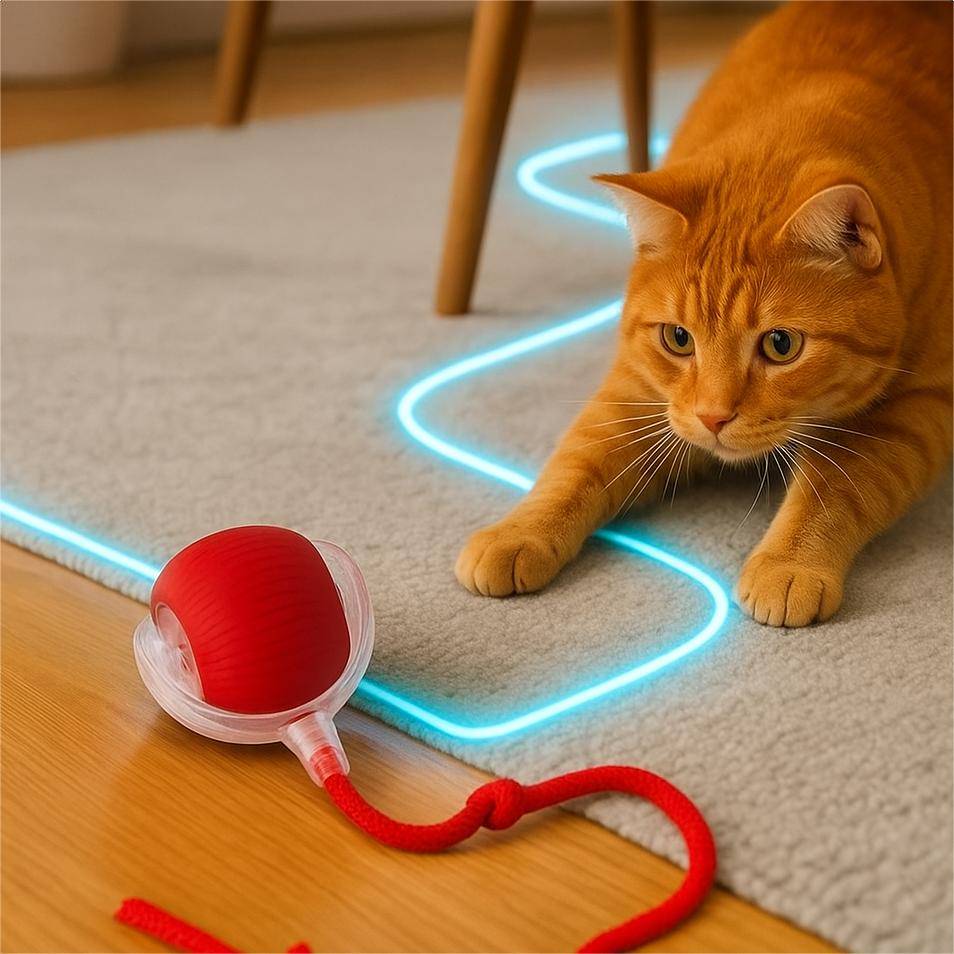 RUEDAVIVA™ – Pelota de aventura interactiva para tus gatos