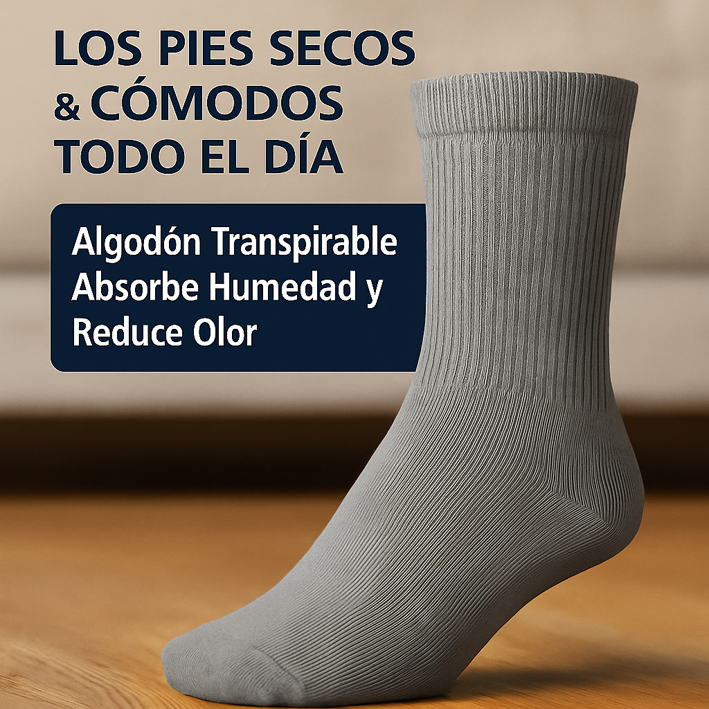 ComforPaso™ – Calcetines Ultra Suaves para Pie Diabético (4 Pares)