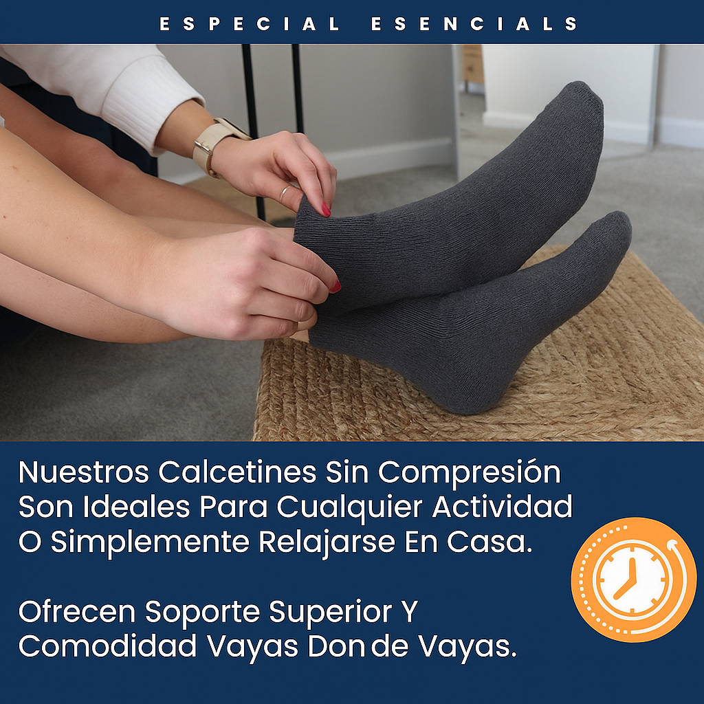 ComforPaso™ – Calcetines Ultra Suaves para Pie Diabético (4 Pares)