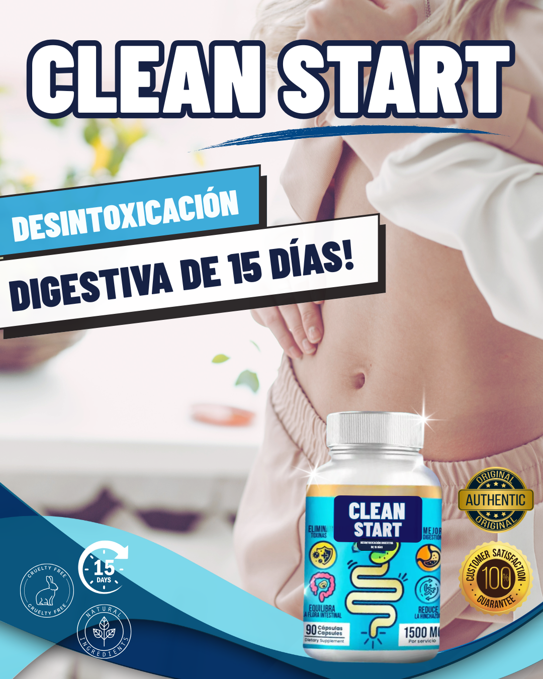 Clean Start Desintoxicación Digestiva de 15 Días