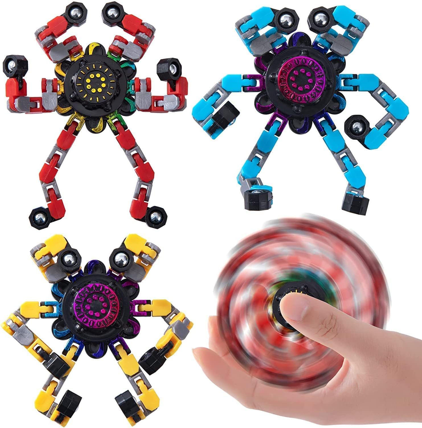 Spinners Transformables – Juguete Antiestrés y de Desarrollo Infantil