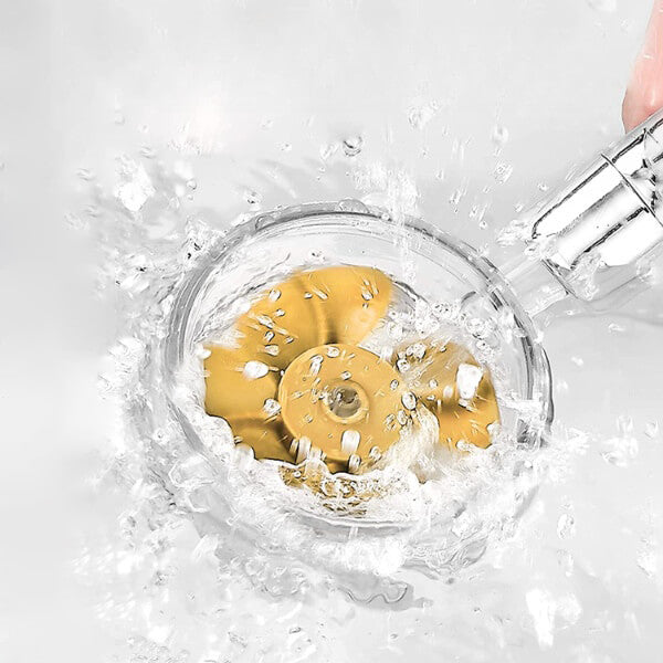 Ducha TURBOSHOWER™ con turbina y filtro