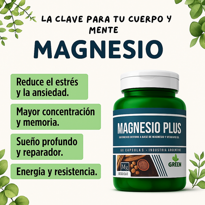 Magnesio Plus® – Relajación, Energía y Sueño Reparador en 30 Días