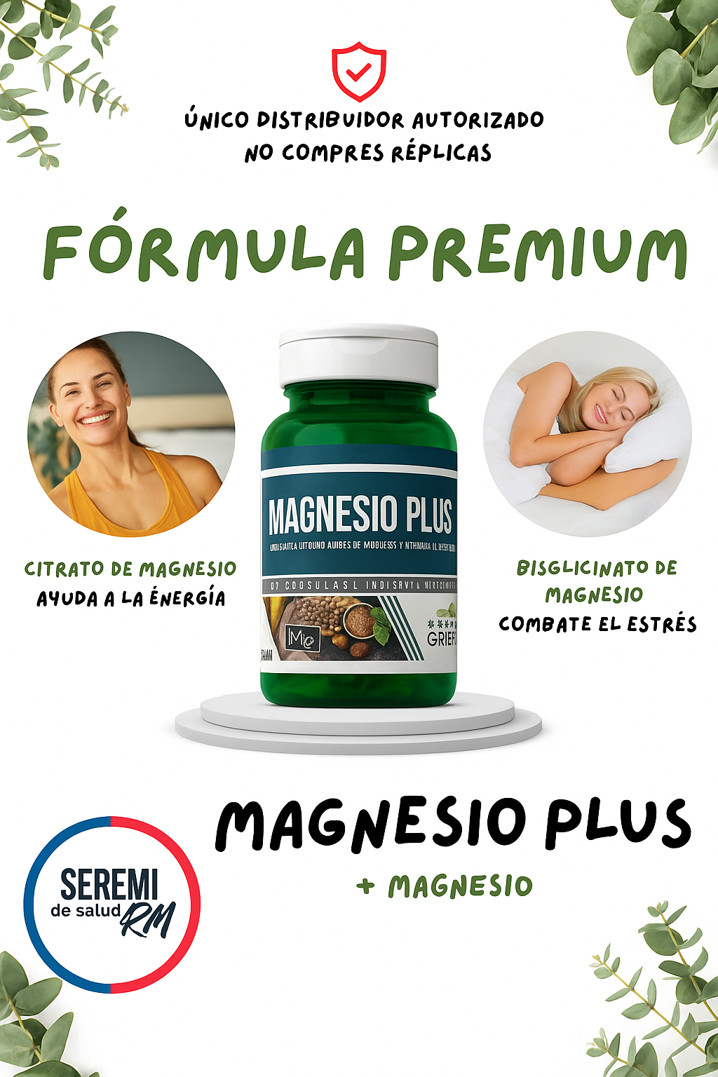 Magnesio Plus® – Relajación, Energía y Sueño Reparador en 30 Días