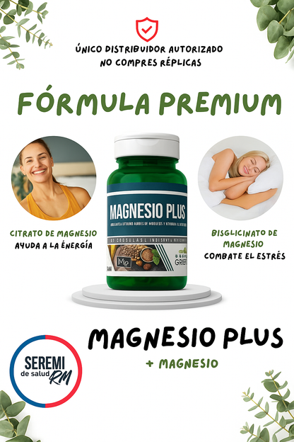 Magnesio Plus® – Relajación, Energía y Sueño Reparador en 30 Días