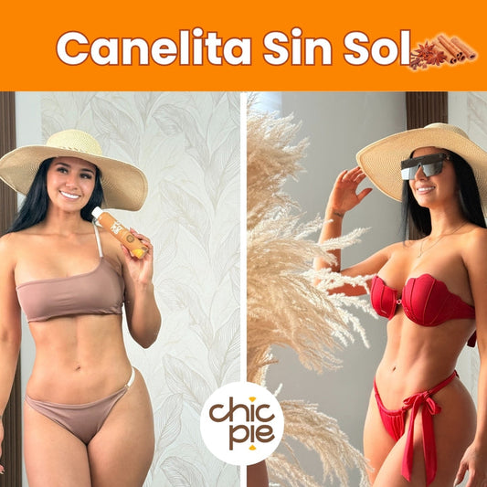 Loción autobronceadora Chicpie - Autobronceador natural sin tonos anaranjados – Dura entre 7 y 10 días
