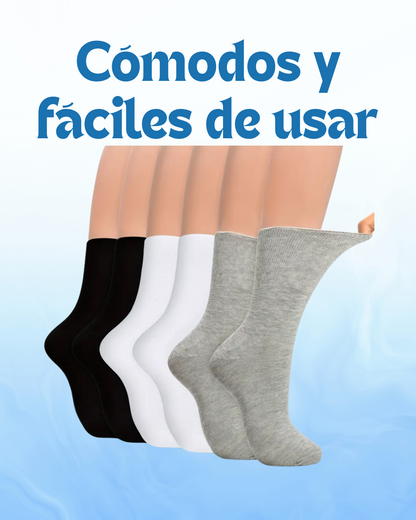 Medias Sin Costura Para Diabéticos - 4 Pares