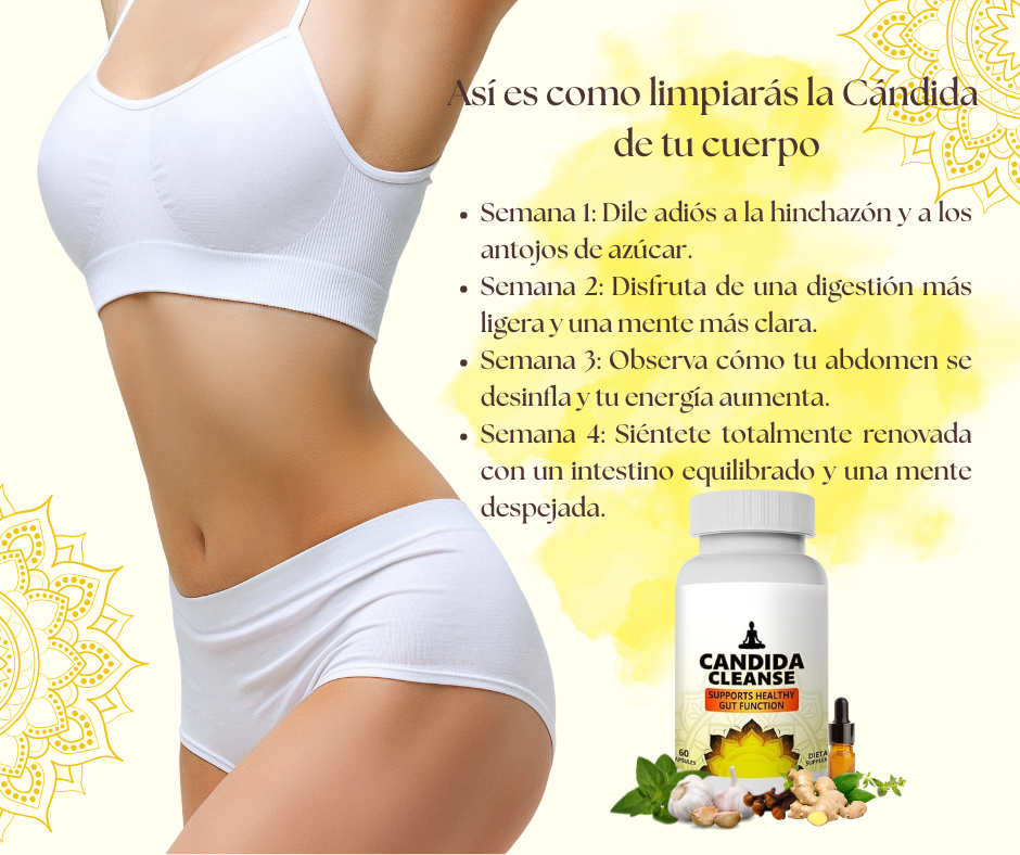 Candida Cleanse® – Controla los antojos, alivia la hinchazón abdominal y combate la fatiga