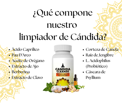 Candida Cleanse® – Controla los antojos, alivia la hinchazón abdominal y combate la fatiga