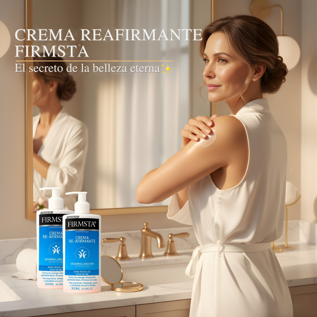 Crema reafirmante avanzada Firmsta Oferta 2x1: reafirma, reafirma y da luminosidad de forma natural