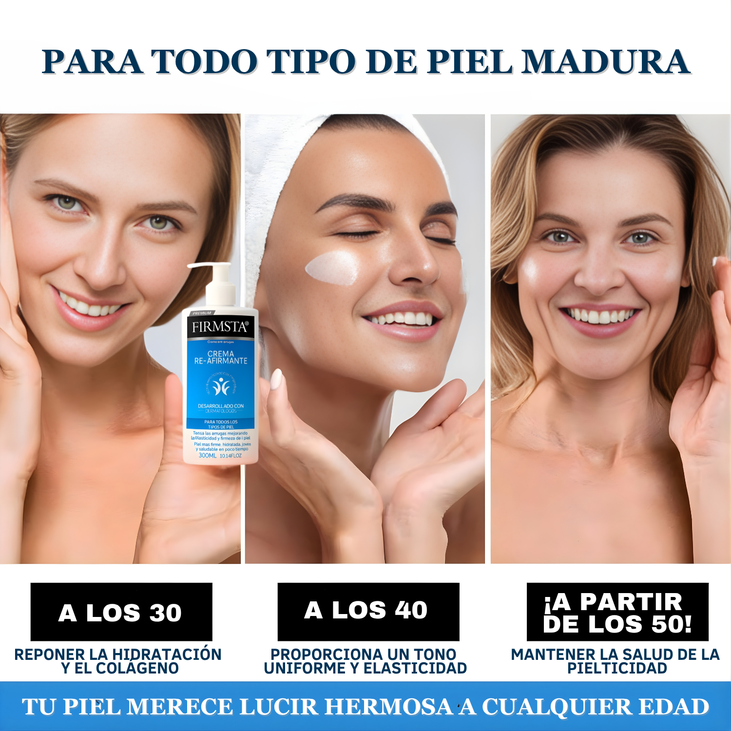 Crema reafirmante avanzada Firmsta Oferta 2x1: reafirma, reafirma y da luminosidad de forma natural