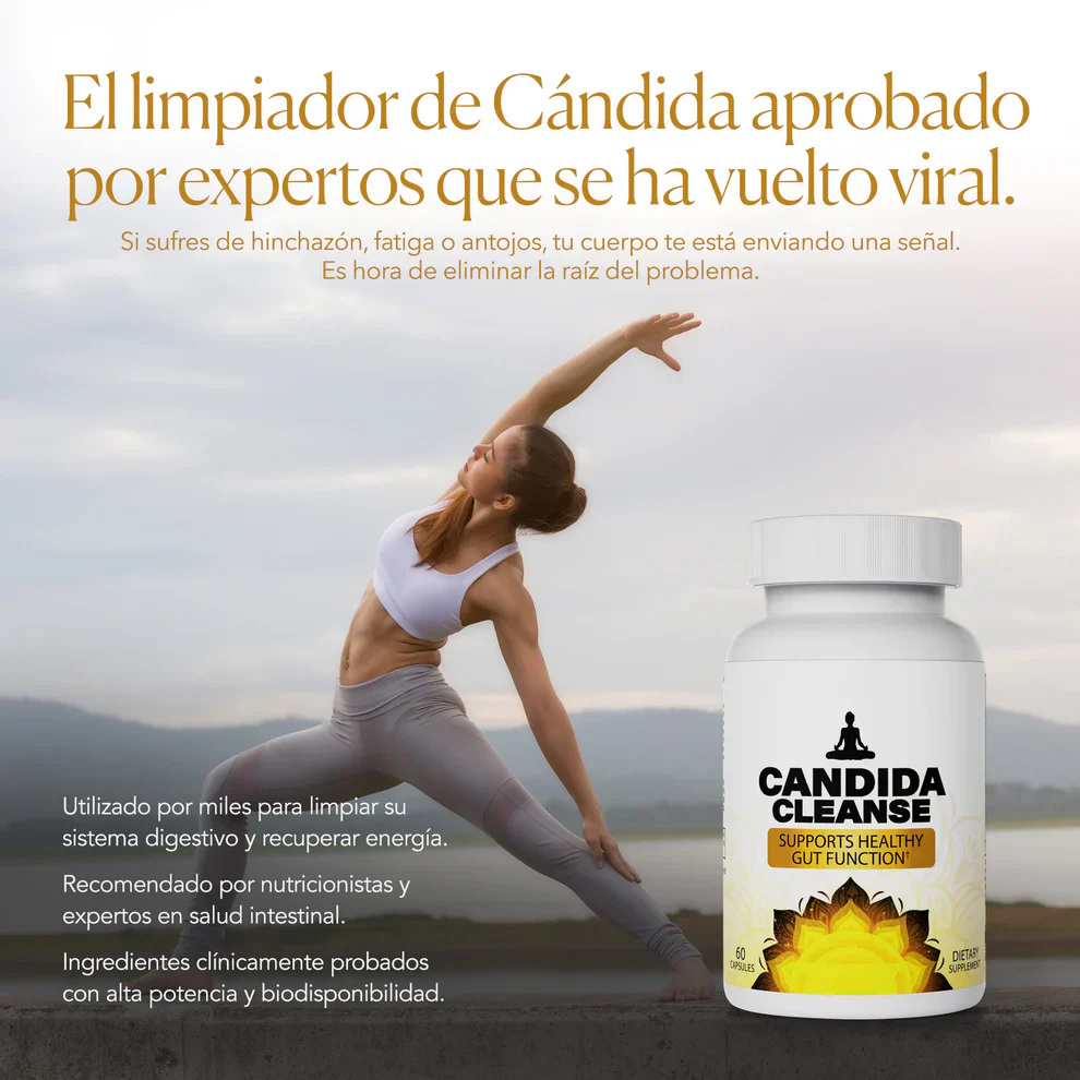 Candida Cleanse® – Controla Antojos, Desinflama Abdomen y Combate Cansancio