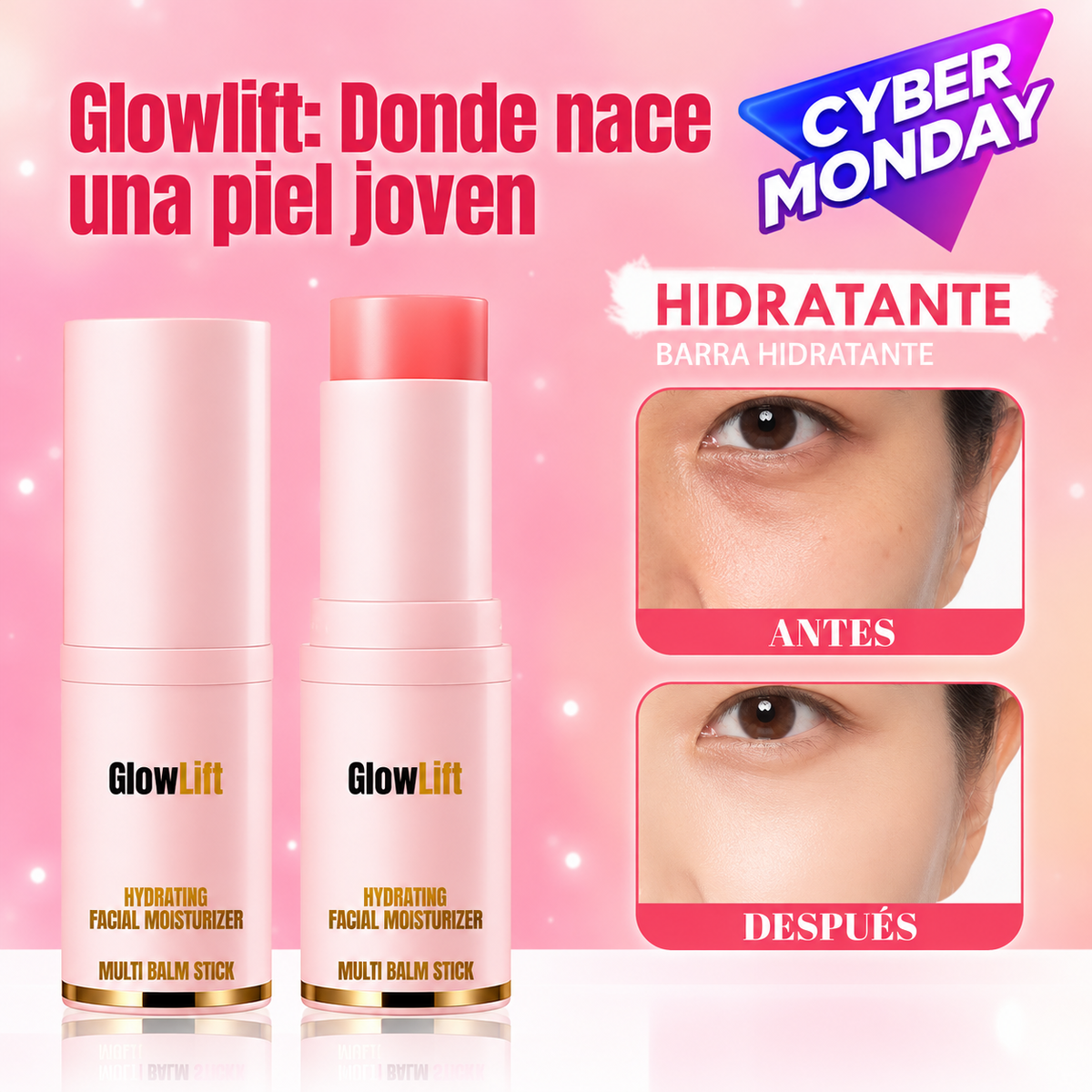 Bálsamo Glowlift: efecto lifting instantáneo, brillo duradero
