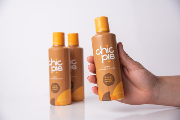 Loción autobronceadora Chicpie - Autobronceador natural sin tonos anaranjados – Dura entre 7 y 10 días