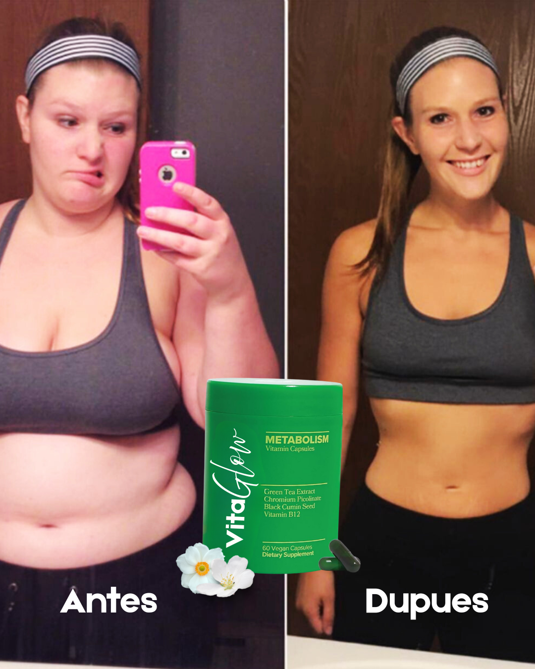 VitaGlow Soporte del Metabolismo y Vitaminas para Mujeres