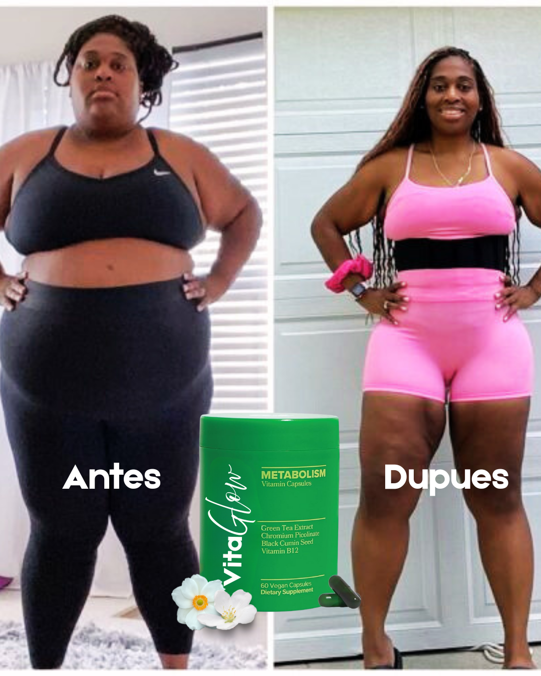 VitaGlow Soporte del Metabolismo y Vitaminas para Mujeres