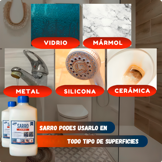 Kit Cero Sarro x 500 ml - 2x1 🔥OFERTA| Elimina manchas imposibles en minutos