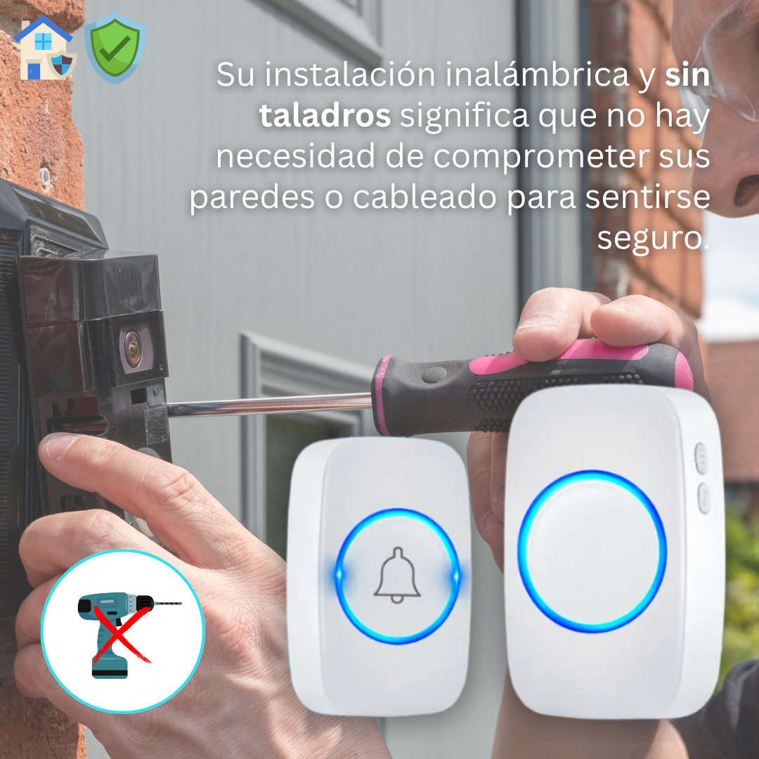 LuzCampana - Proteja a sus seres queridos con el timbre inalámbrico inteligente
