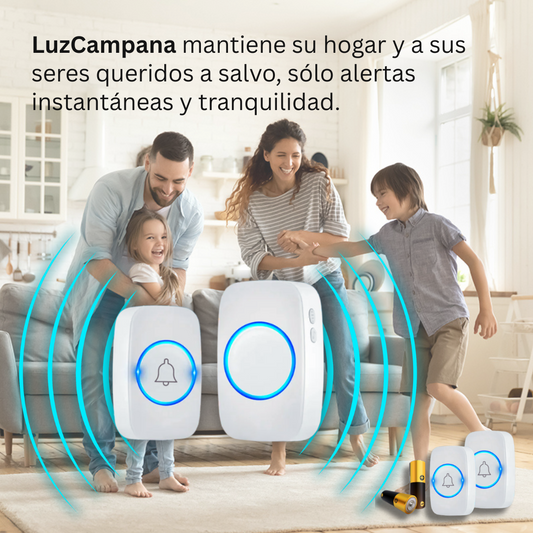 LuzCampana - Proteja a sus seres queridos con el timbre inalámbrico inteligente