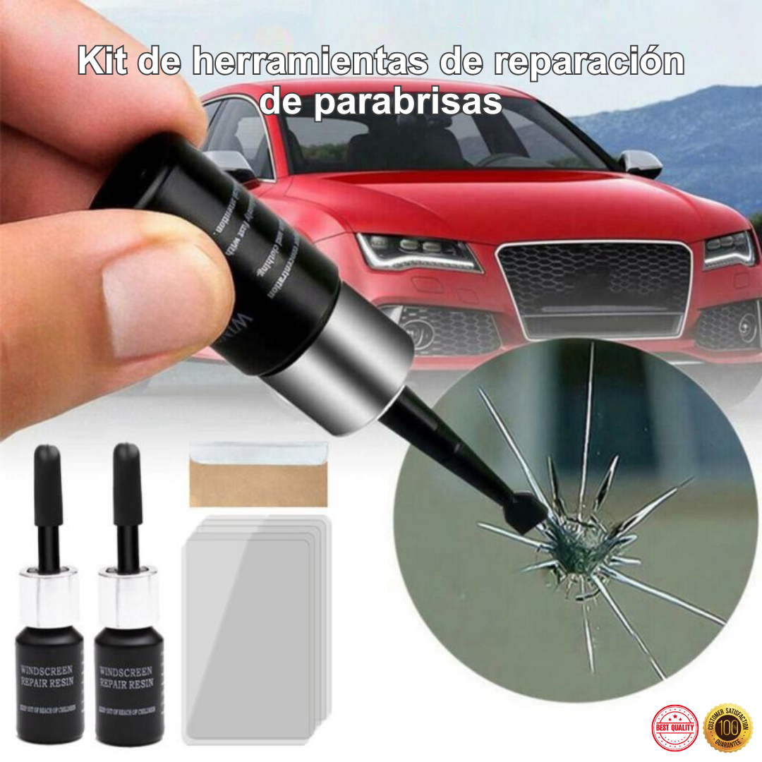 Glassé - Resina profesional para reparación de parabrisas
