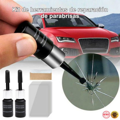 Glassé - Resina profesional para reparación de parabrisas