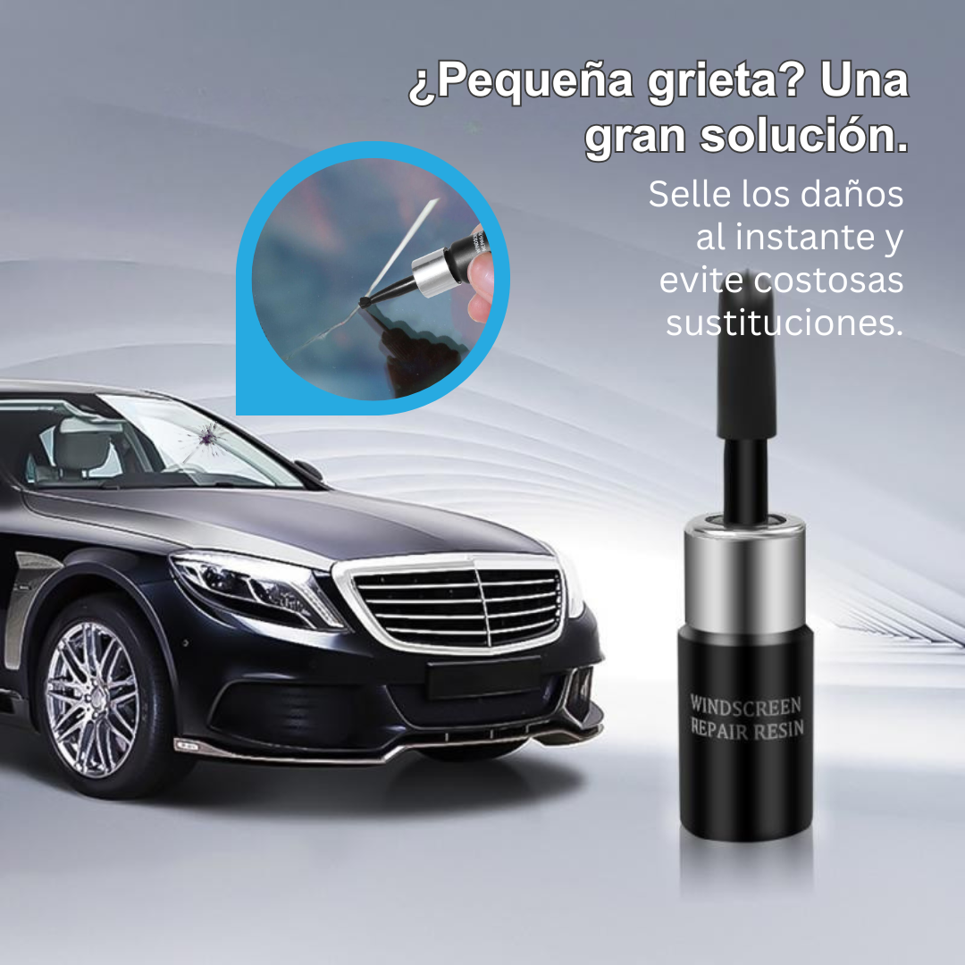 Glassé - Resina profesional para reparación de parabrisas