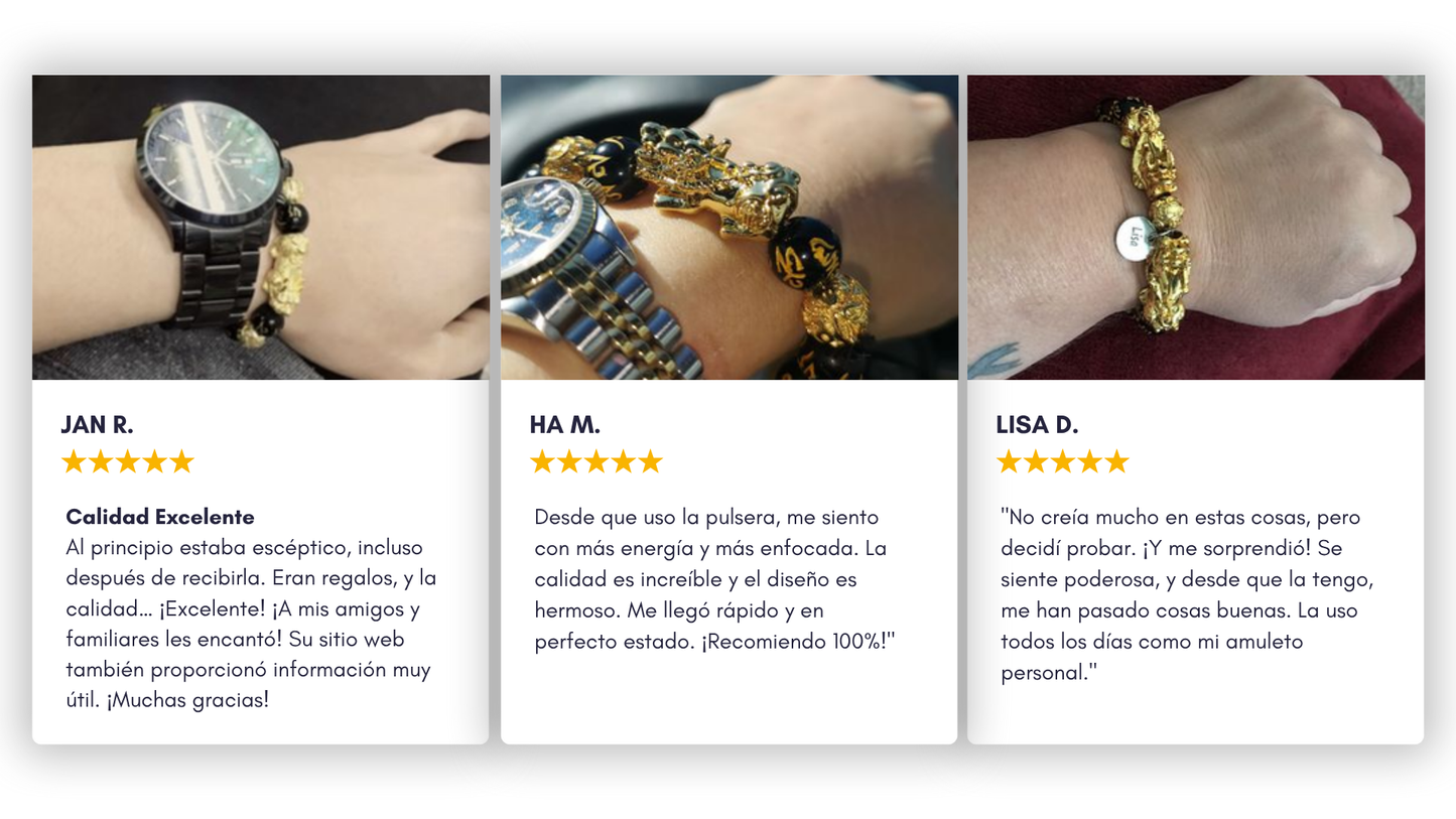 Pulsera Feng Shui de la Fortuna – Atrae Éxito, Dinero y Buena Energía