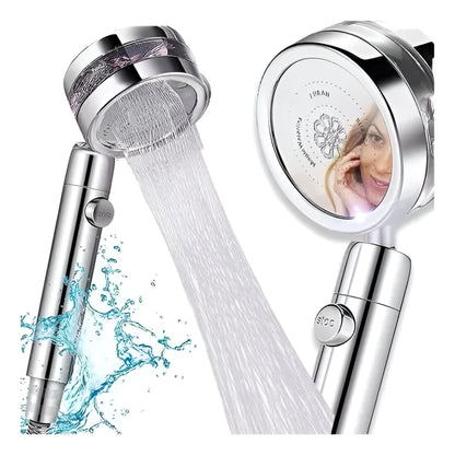 Cabezal de Ducha Turbo 360° | Ahorro de Agua y Alta Presión – ¡Más Vendido!