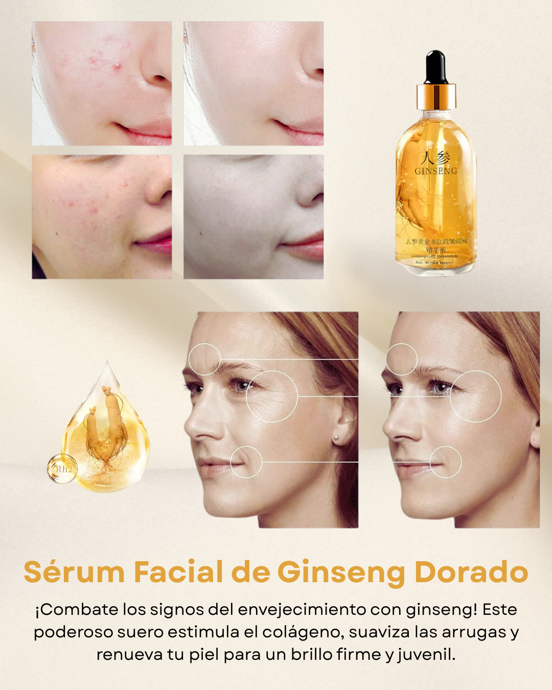 Sérum Facial de Ginseng Dorado
