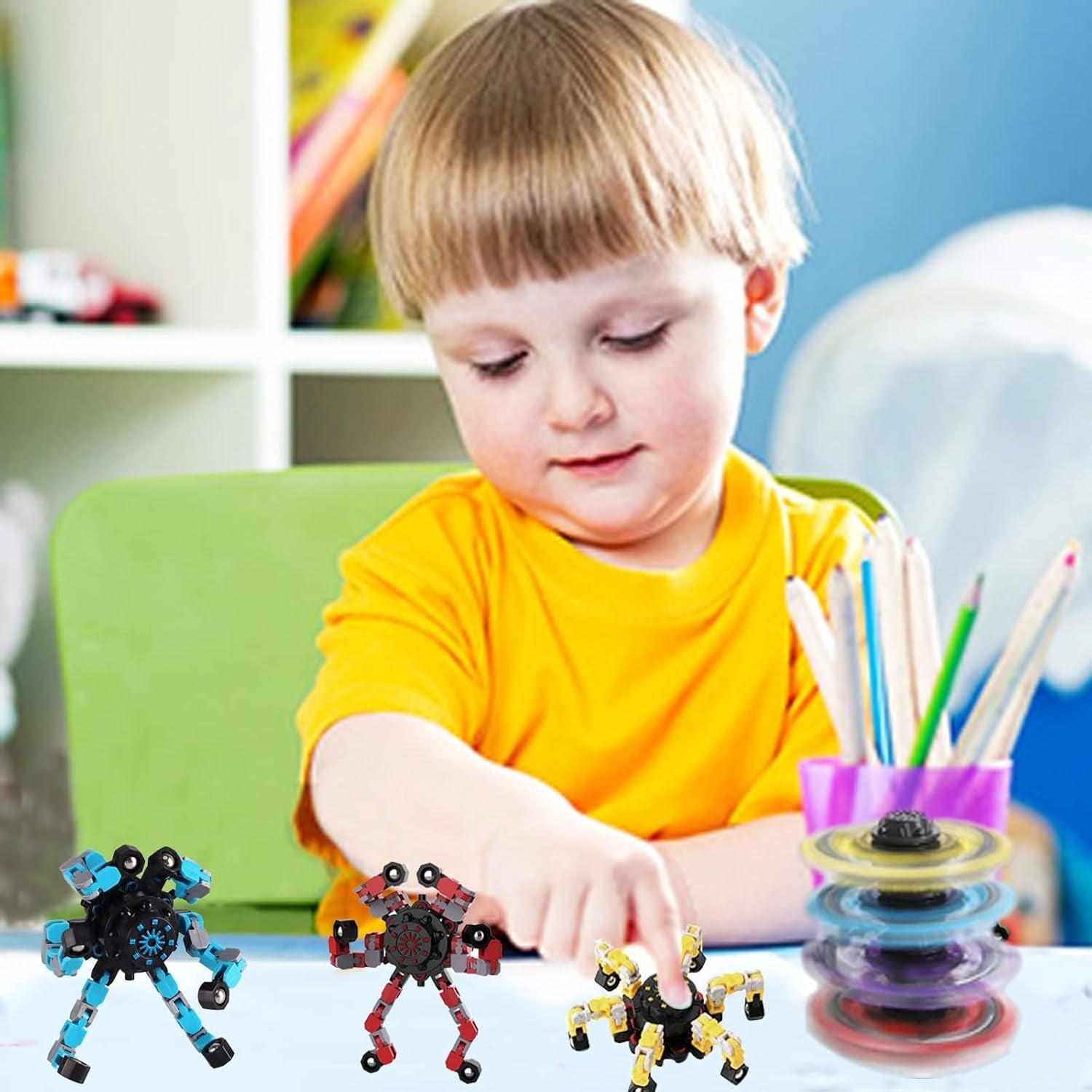 Spinners Transformables – Juguete Antiestrés y de Desarrollo Infantil