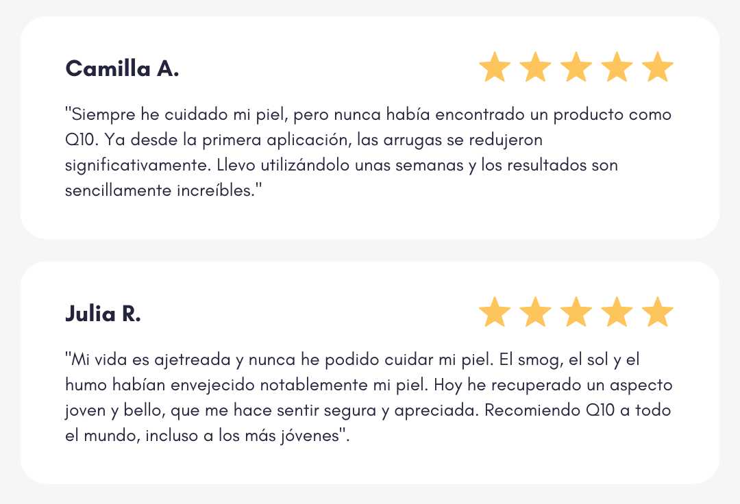 Q10 Mask – Piel Joven al Instante en 5 Minutos